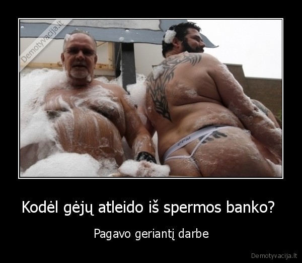 Kodėl gėjų atleido iš spermos banko? 