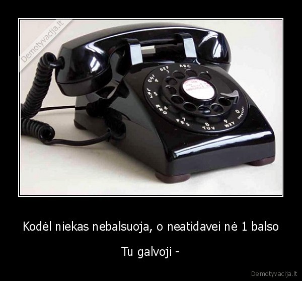 Kodėl niekas nebalsuoja, o neatidavei nė 1 balso