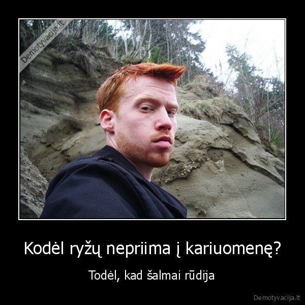 Kodėl ryžų nepriima į kariuomenę?