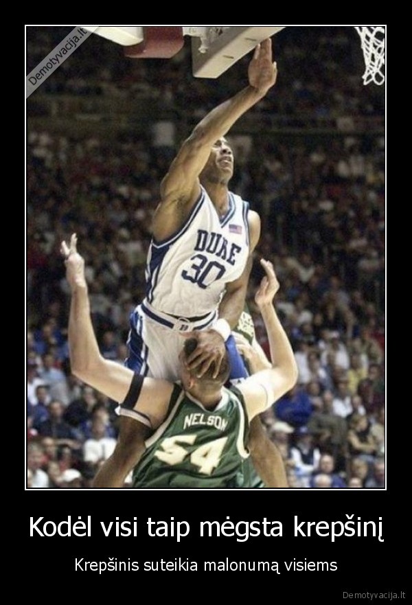 Kodėl visi taip mėgsta krepšinį