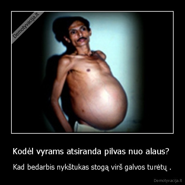 Kodėl vyrams atsiranda pilvas nuo alaus? 