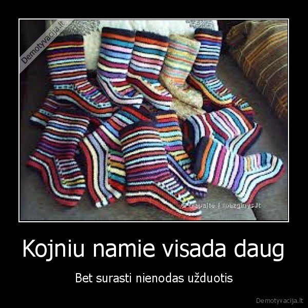 Kojniu namie visada daug