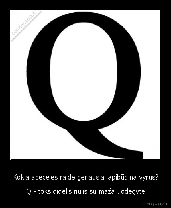 Kokia abėcėlės raidė geriausiai apibūdina vyrus?