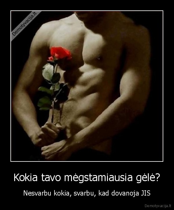 Kokia tavo mėgstamiausia gėlė?