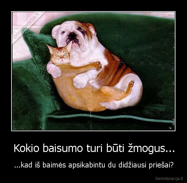 Kokio baisumo turi būti žmogus...