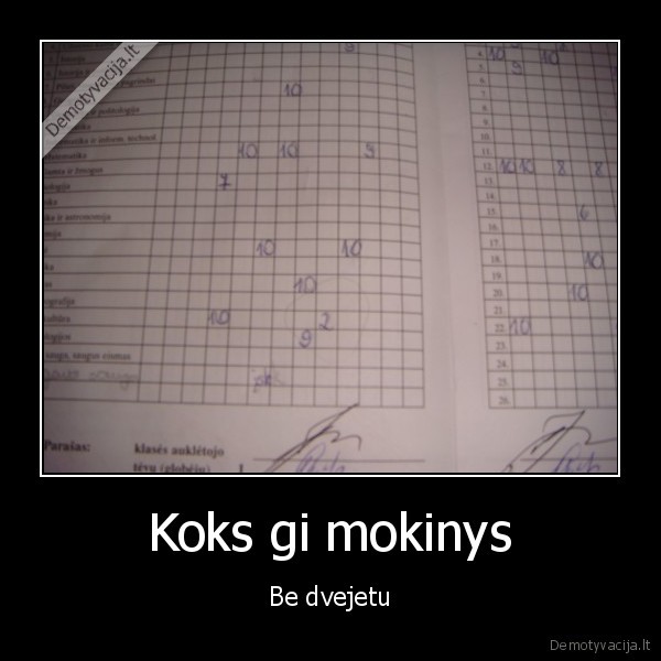 Koks gi mokinys