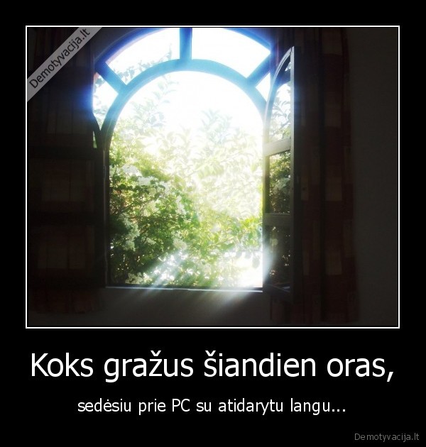 langas,oras,kompiuteris,grazus, oras