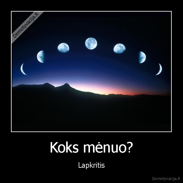 menuo, benjamina, lapkritis