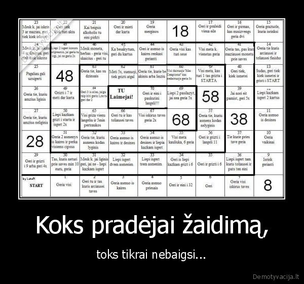 geria, visi,gerti,geras, zaidimas