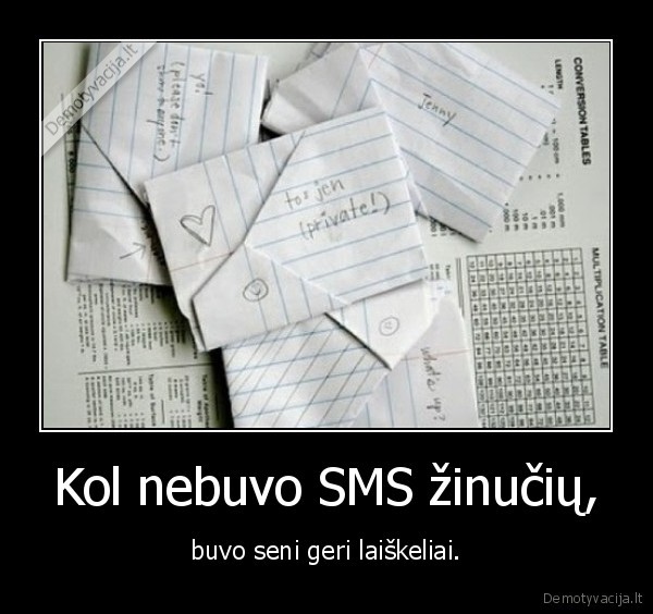 Kol nebuvo SMS žinučių,