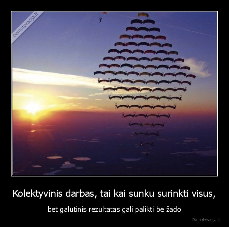 kolektyvinis,darbas,rezultatas