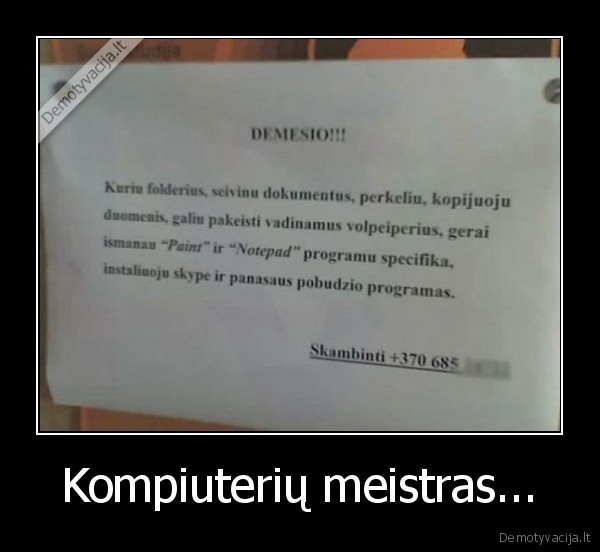 Kompiuterių meistras...