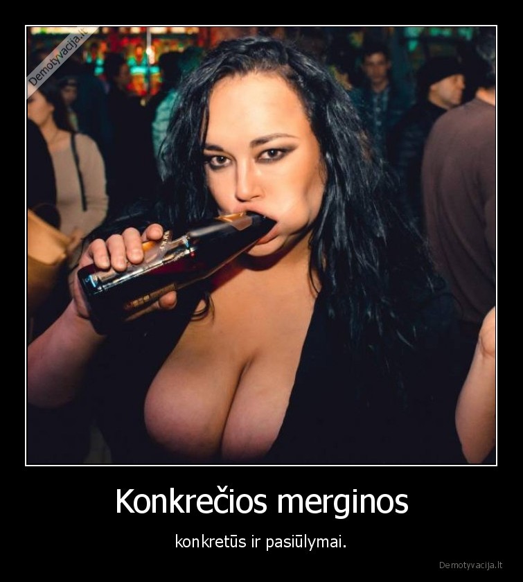 konkreti, mergina,papai,pasiulymas