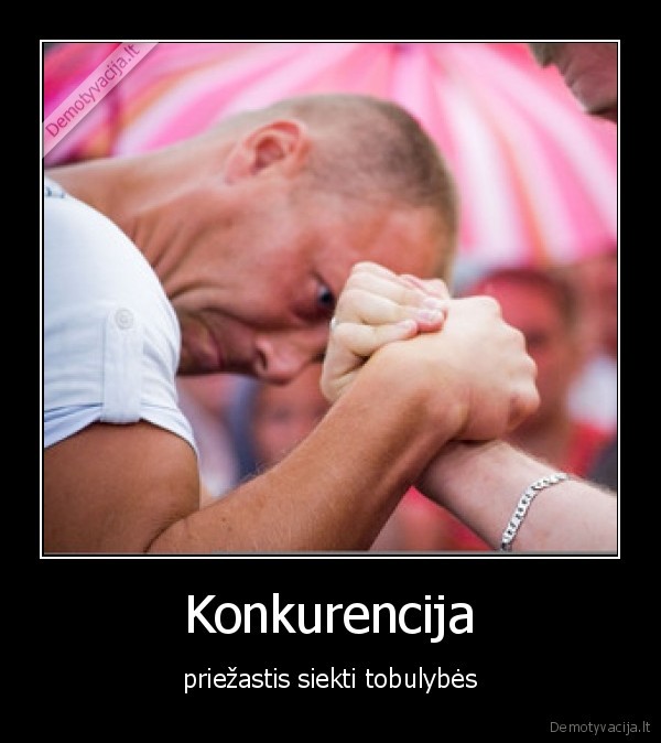 konkurencija,priezastis,tobulas,siekti