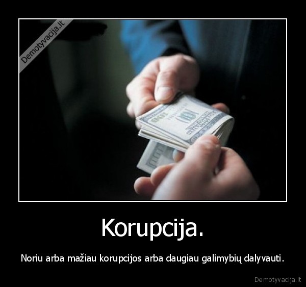 Korupcija.