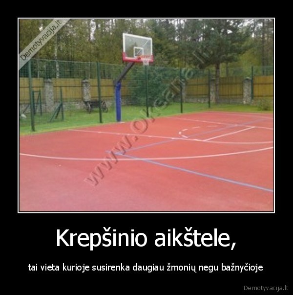 Krepšinio aikštele,