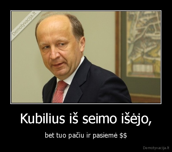 Kubilius iš seimo išėjo,