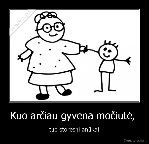 Kuo arčiau gyvena močiutė, 