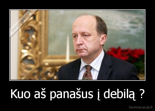 Kuo aš panašus į debilą ?