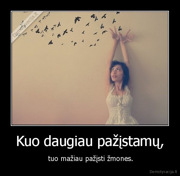 Kuo daugiau pažįstamų,