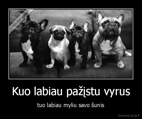 Kuo labiau pažįstu vyrus