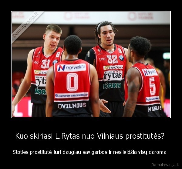 Kuo skiriasi L.Rytas nuo Vilniaus prostitutės? 