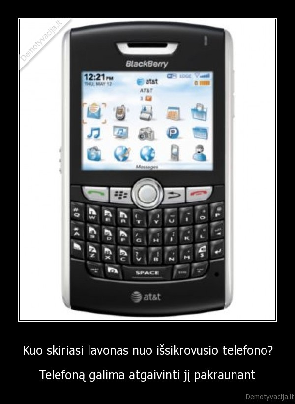 Kuo skiriasi lavonas nuo išsikrovusio telefono?