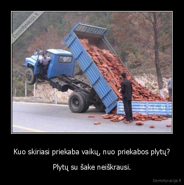 Kuo skiriasi priekaba vaikų, nuo priekabos plytų?