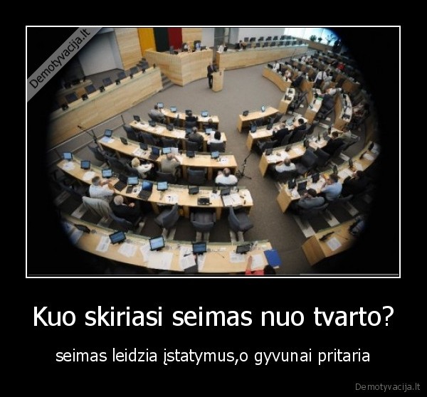Kuo skiriasi seimas nuo tvarto?