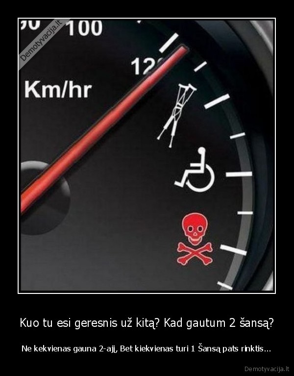 masina,greitis,mirtis,sansas,visi, lygus