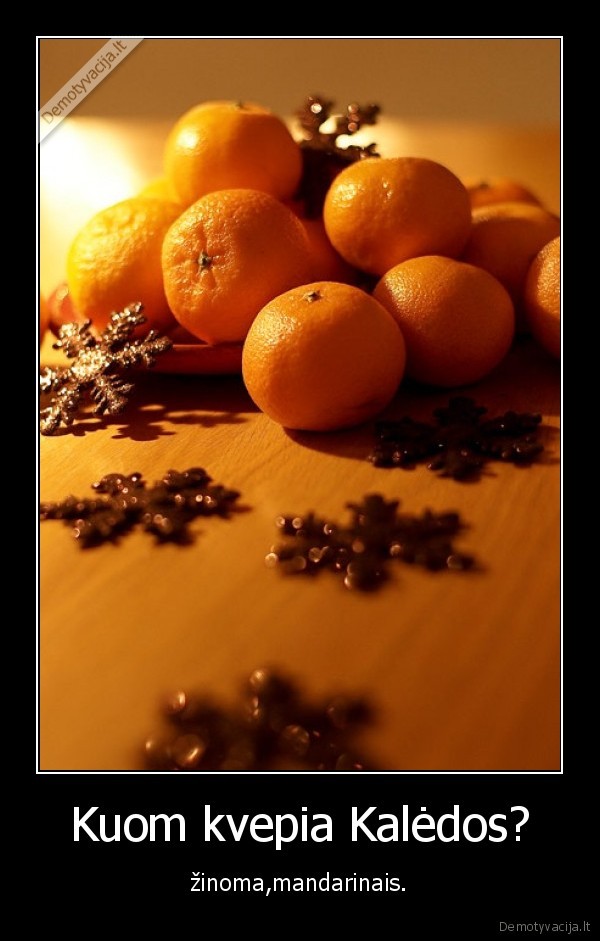 kaledos,mandarinai
