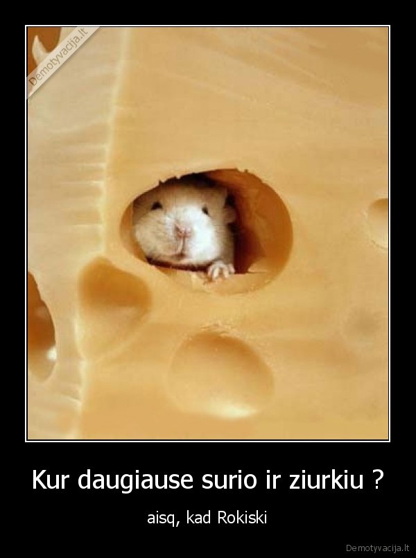 Kur daugiause surio ir ziurkiu ?