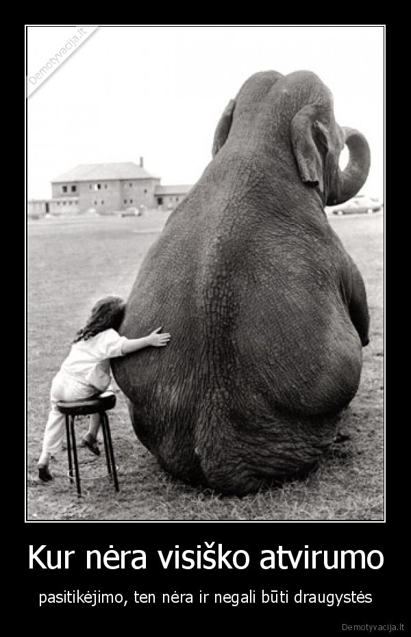 Kur nėra visiško atvirumo