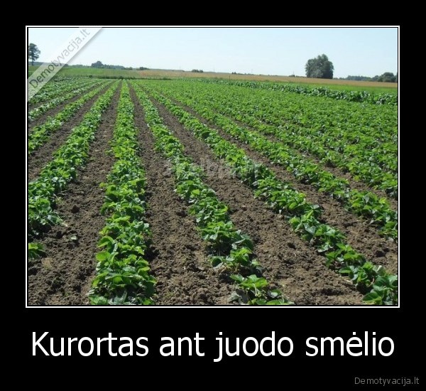 Kurortas ant juodo smėlio