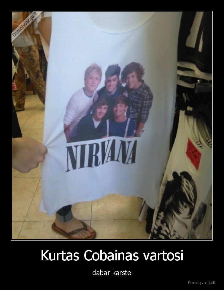 nirvana,kurtas, cobainas,grupe,marskineliai