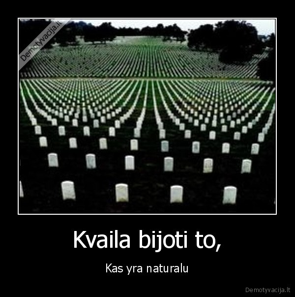 Kvaila bijoti to,