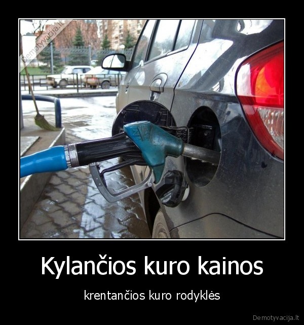 Kylančios kuro kainos