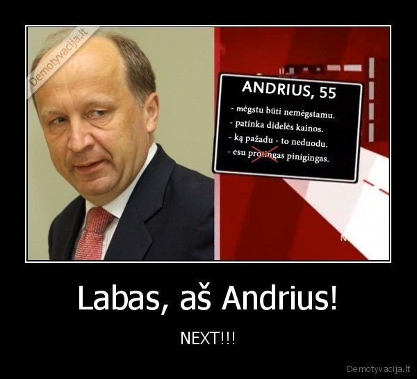 Labas, aš Andrius!
