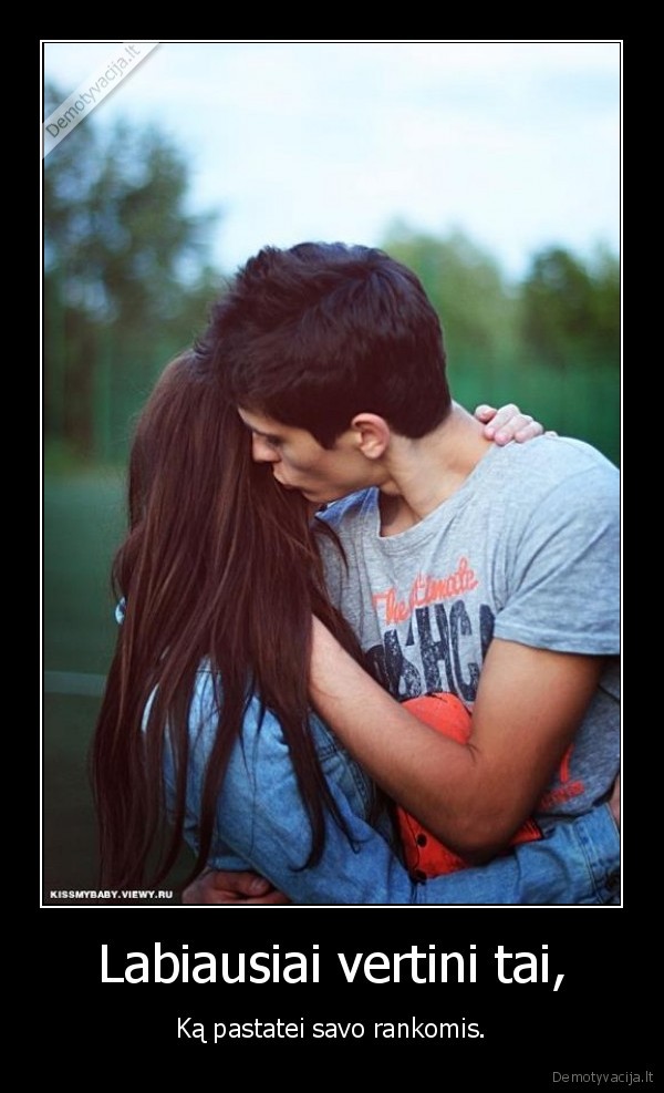 Labiausiai vertini tai,