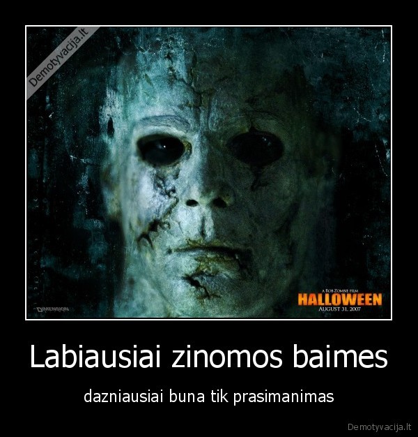 Labiausiai zinomos baimes