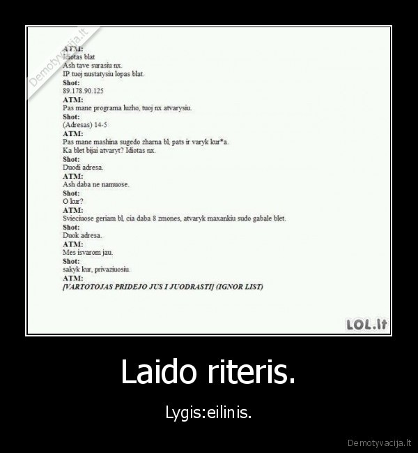 laido, riteris
