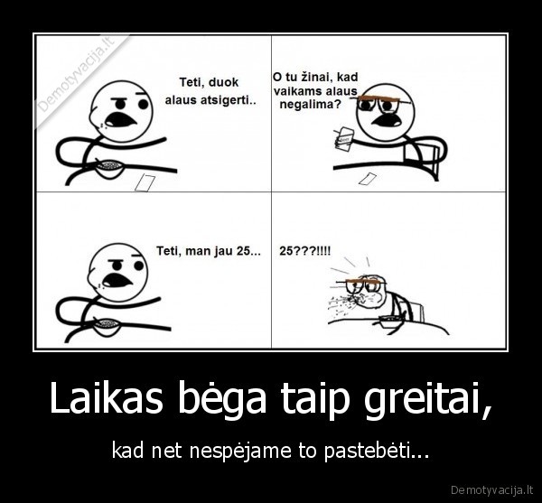 Laikas bėga taip greitai,