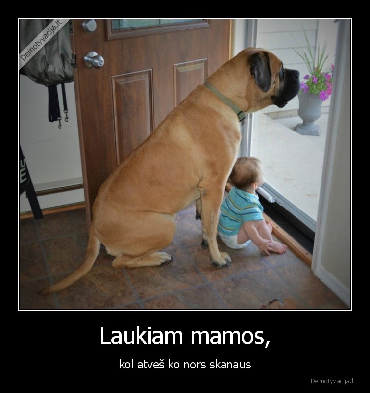 vaikas,suo,laukia,mamos