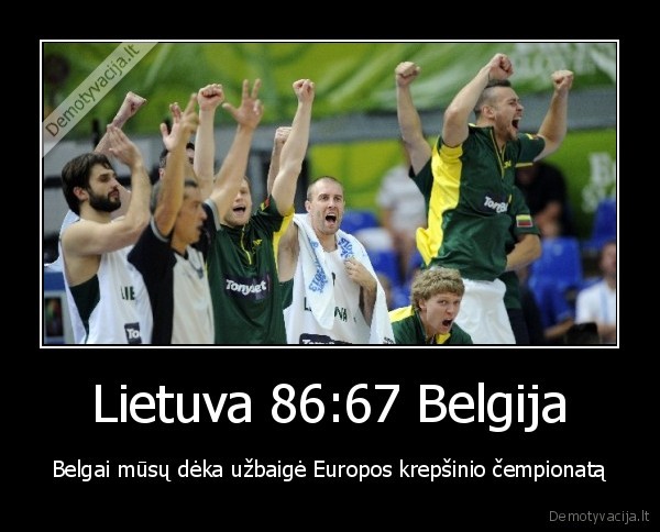 Lietuva 86:67 Belgija