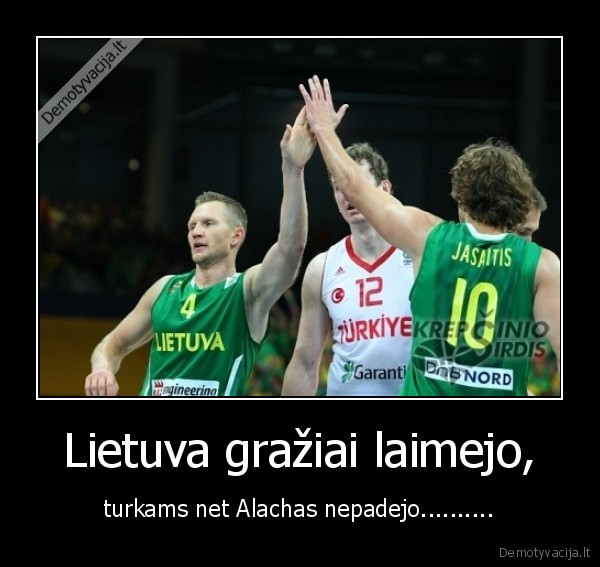 Lietuva gražiai laimejo,