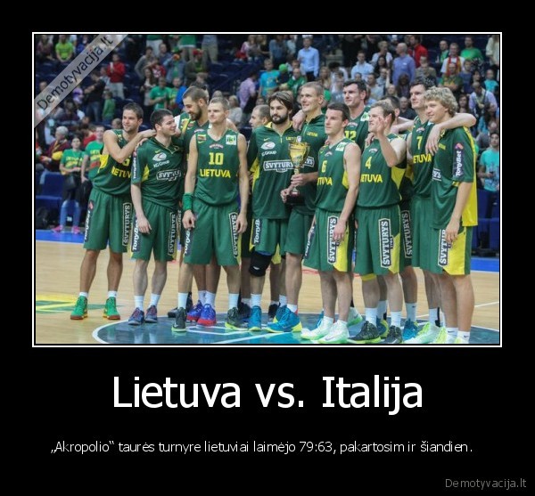 Lietuva vs. Italija