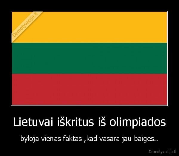 Lietuvai iškritus iš olimpiados