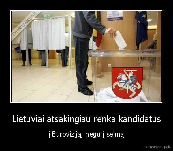 Lietuviai atsakingiau renka kandidatus