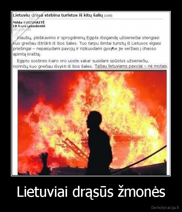 Lietuviai drąsūs žmonės