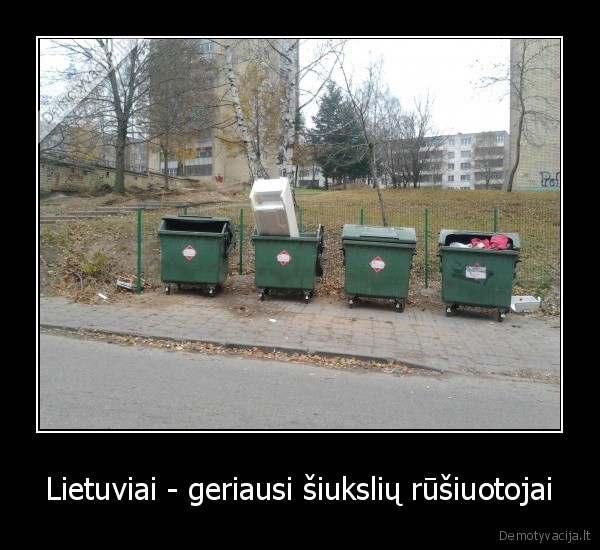 Lietuviai - geriausi šiukslių rūšiuotojai